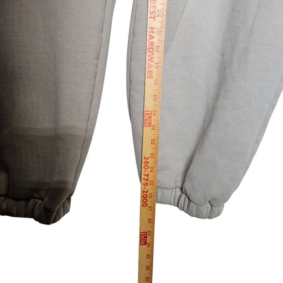 Beige Comfrt Weighted Sweatpants 2XL Elastic Waistband Cuffed Hem Has Marks - Picture 8 of 10